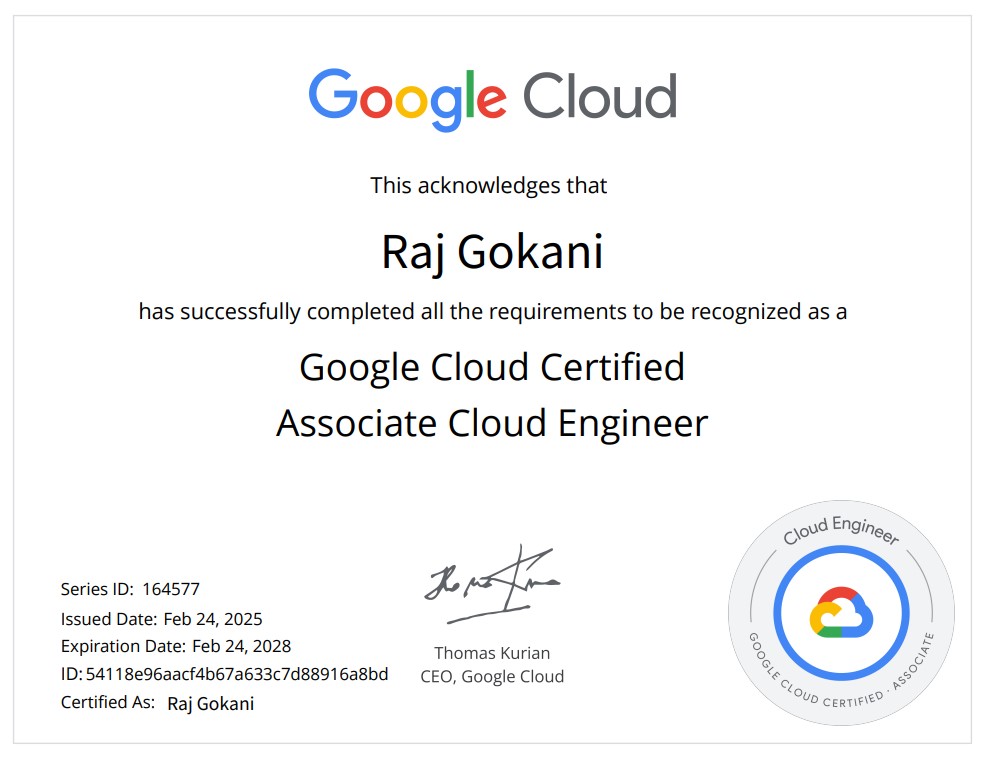 Google Cloud Associate